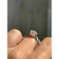 thumbnail image 4 of 2Ct Oval Cut Lab Created Diamond Women's Solitaire Engagement Ring 14k White Gold Plated Silver, 4 of 5