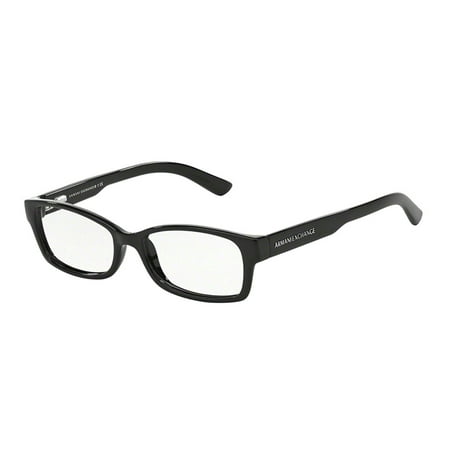 Armani Exchange AX3017 Eyeglass Frames 8004-52 - Black AX3017-8004-52