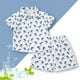 thumbnail image 2 of Odeerbi 1-8 Años Conjunto de Verano Para Niños de Hawaianos Camiseta de Manga Corta de Algodón Con Estampado Tropical Conjunto de Dos Piezas de Gráficos, 2 of 3