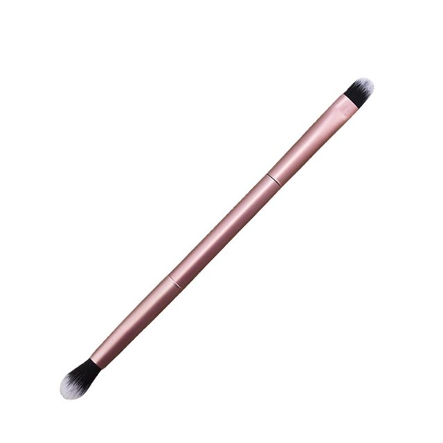 1 brocha de maquillaje de cabeza redonda, brocha suelta de cabeza plana, brocha para base, rubor, brocha para contorno de cabeza oblicua, herramienta de belleza