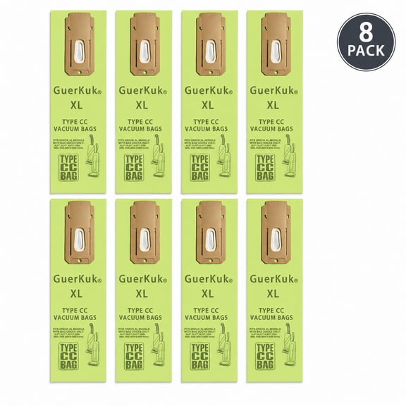 Pack of 8 XL Type CC Vacuum Cleaner Bags CCPK8DW.Fit All Oreck XL Upright Vacuum.