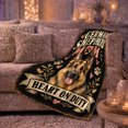thumbnail image 6 of German Shepherd person Heart Duty Floral Portrait, Cozy Pet Portrait Pattern, Warm Flannel Blanket for Living Room and Reading Nook, Dog Moms decorative theme Gift, Pet Lover Home Decor, 6 of 9