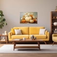 thumbnail image 2 of ZHONGYUTONG Fall Canvas Wall Art Autumn Pumpkin and Flowers Paintings Prints Vintage Farmhouse Pictures Thanksgiving Home Decor (12.00" x 18.00"), 2 of 7
