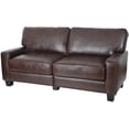 thumbnail image 4 of Serta RTA Palisades 73" Bonded Leather Sofa, Chestnut Brown, 4 of 10