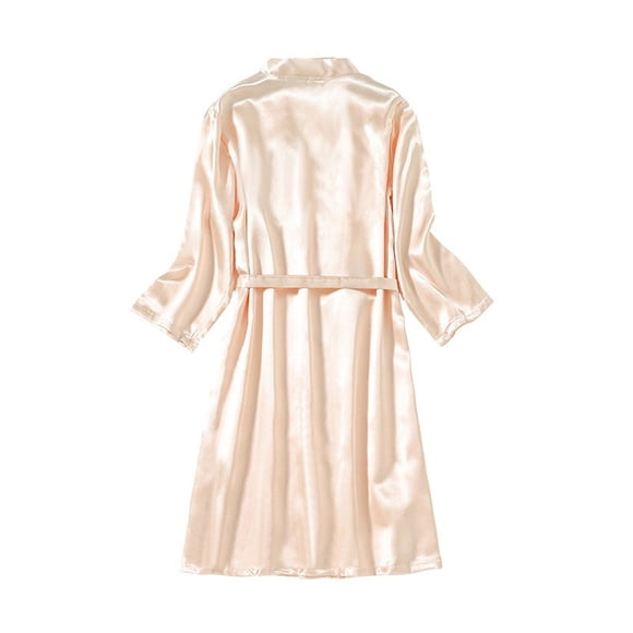Camisón corto de satén para mujer, lencería, camisón, ropa interior, bata para mujer