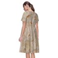 thumbnail image 2 of Bixox Robe d'Été à Manches Courtes pour Femmes Robe Ample Longueur Genou avec Poches-Tortilla, 2 of 7