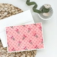 thumbnail image 2 of Watercolor Paper Clips and Polkadots Pink BB7543DS66 Greeting Cards and Envelopes Pack of 8, 2 of 2