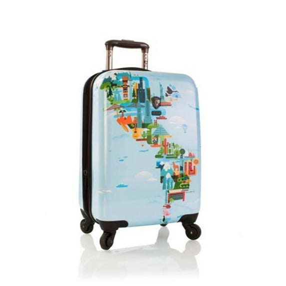 Heys America World Map 21" Carry-On Spinner Luggage