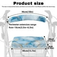 thumbnail image 6 of Jiueut Marble Print Medical Products Rollator Walker Seat & Back Cover for Seniors 2 Piece Outdoors Rollator Walker Seat Cushion Cover Assistive Vehicle Cover, 6 of 7