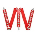 thumbnail image 3 of Novelty Christmas Braces Candy Cane Holly Suspenders  Christmas Trouser Braces Adjustable Suspenders Men Braces Novelty Red Candy Cane Santa Claus Dress Props for Party Clothing Accessories, 3 of 5