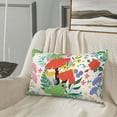 thumbnail image 5 of Lsque Mushroom and Frogs Pattern Pillow Case – Soft & Cozy Throw Pillow Cover, Hypoallergenic Cushion Case for Sleeping Women with Envelope Closure-16"x24", 5 of 6