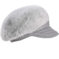 thumbnail image 5 of YooGuoGuo Winter Knit Hats with Visor for Women Warm Knitted Slouchy Wool Hats Thick Newsboy Beanie Hat Brim Cap, 5 of 7