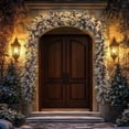 thumbnail image 4 of RBCKVXZ 6 Ft White Christmas Norfolk Pine Garland, 3 Fork Dense Real Touch Pine Garland Ornament, Realistic Artificial Pines Greenery Garlands for Christmas Holiday Mantle Fireplace Table Home Decor, 4 of 7