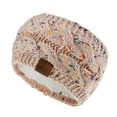 thumbnail image 1 of Pink Heardband Fashion Autumn and Winter Pure Color Wool Knitted Sports Headband, 1 of 3