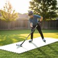 thumbnail image 2 of Gymax 20 Pack Hockey Flooring Tiles Dryland Synthetic Ice Tiles for Outdoor Ice Rink, 2 of 10