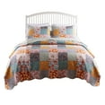 thumbnail image 2 of 3 Piece Full Queen Quilt Set with Floral Print, Multicolor, 2 of 5