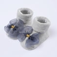 thumbnail image 5 of lnmuld Baby Socks Soft Sole Baby Socks with Matching Hair Bow Set Non- Floor Footwear for Toddlers and Kids Size:0-6 Months, 5 of 6