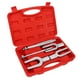 thumbnail image 1 of Removedor de rótula de barra de amarre, juego de removedor de rótula de barra de amarre de 5 piezas Herramientas de horquilla de extractor de brazo Pitman universal de acero para automóviles Camiones, 1 of 5