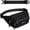 Black, variant on 3.5L Unisex Anti-Theft RFID Blocking Large Fanny Pack Waist Bag Daily Walking Hiking,Black