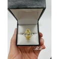 thumbnail image 2 of 10x5MM - 20x10MM Canary Yellow Diamond Marquise Solitaire Ring, 5A Quality CZ, 925 Unplated Sterling Silver, 2 of 2