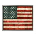 thumbnail image 5 of Stupell Industries US American Flag Wood Textured Design Luster Gray Framed Floating Canvas Wall Art, 24x30, by Luke Wilson, 5 of 5
