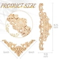 thumbnail image 5 of Wood Appliques Onlays Decorative Wood Appliques DIY Wood Appliques for Mirror Bed Door Cabinet Furn, 5 of 5
