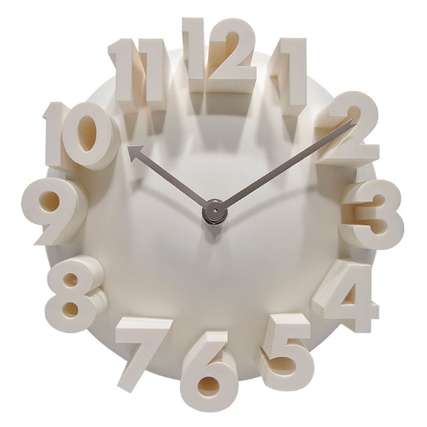 Reloj de pared 3D, reloj digital moderno El moderno reloj redondo es adecuado para uso doméstico.