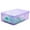 Purple, variant on Stackable Storage Box Cozival Multicolor Plastic Storage Box with Lid - Foldable & Stackable Textile Organizer, Dustproof & Space-Saving for Home, Plastic Organizer with Lid, White