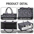 thumbnail image 4 of Large Capacity Tote Bag,Skull Flower Halloween Pattern Handbag Fashion Luxury Tote Bag,15.7"x13"x 5.1" Inches,Laptop Compatible, 4 of 6