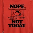 thumbnail image 3 of Peanuts - Joe Cool Nope Not Today - Toddler & Youth Long Sleeve Graphic T-Shirt, 3 of 6