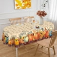 thumbnail image 1 of Fall Tablecloth Oval 60x84 Inch, Washable Thanksgiving Autumn Pumpkin Fall Table Cloth Cover Oval for Party Dinner Decor, 1 of 6