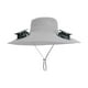 thumbnail image 5 of Sombrero de pescador solar con ventilador, de nailon, transpirable y refrescante, versátil. Gris claro, 5 of 9