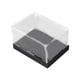 thumbnail image 2 of Caja de exhibición de acrílico transparente con base negra, resistente al polvo y ensamblable para mostrador. 30cmx20cmx10cm, 2 of 7