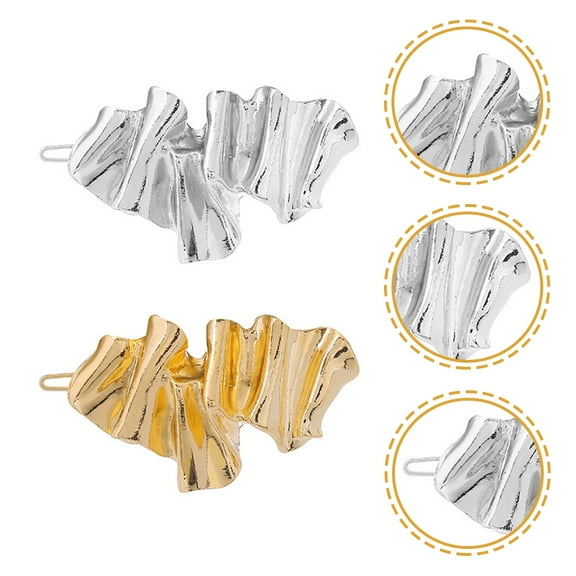 MUSEYA 2Pcs Hair Barrettes for Women Alloy Non Slip Everyday Use