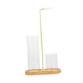 thumbnail image 3 of Soportista de incienso para palos anti cenizas volando fáciles de usar con elegantes decoración del hogar conveniente, única para habitaciones para Color de madera, 3 of 8