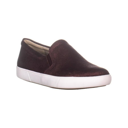Womens naturalizer Marianne Slip-On Fashion Sneakers, Bordo Metal, 8.5 W US