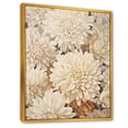 thumbnail image 2 of Designart "Mosaic Of Serenity: Pure White Chrysanthemums" Chrysanthemums Floater Framed Wall Decor, 2 of 5