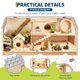 thumbnail image 5 of Yeshouse Jaula de madera antimordeduras para hámster con patas, jaula grande para cobayas con ventana de acrílico y tapa abatible para chinchillas, jerbos y mascotas pequeñas, 5 of 7