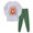 B#03-Light Green, variant on ZHANGDER Baby Boy Clothes 5T 6T Childrens 2 Piece Long Sleeve Cartoon Print Outfit Sleepwear Set, Black 5-6 Years