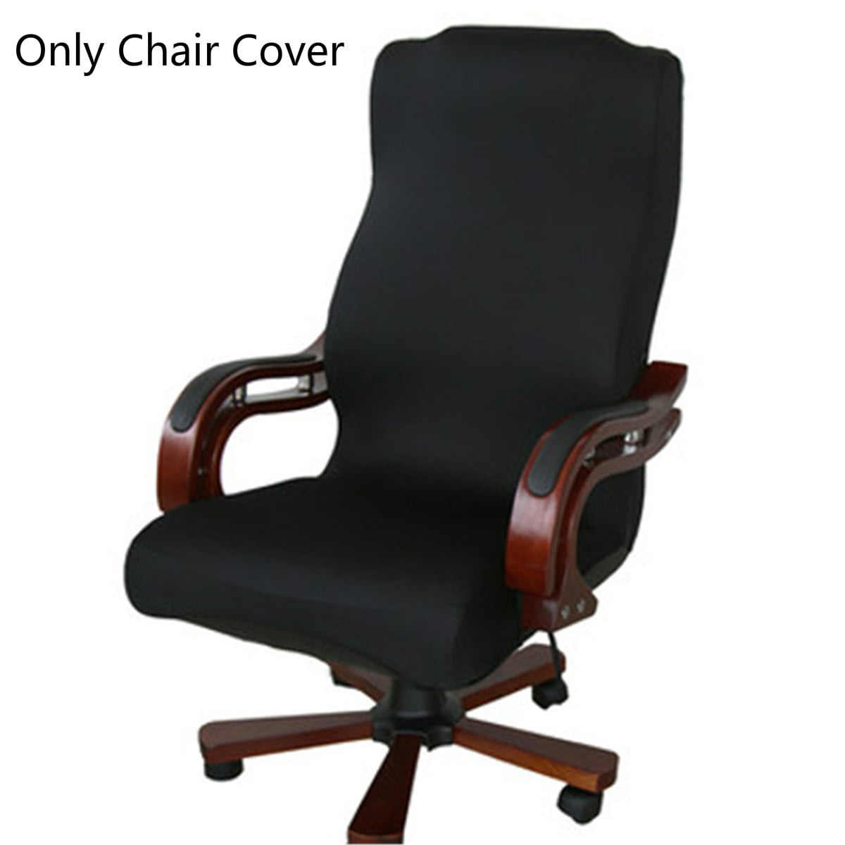 Armchair Slipcover Zipper Stretch Wood Arm Chair Cover Protector Elastic Decor 