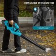 thumbnail image 4 of ALILYY Leaf Blower Cordless 350CFM Electric Leaf Blower with 2.0Ah Battery for Lawn Care,Blue, 4 of 11