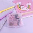 thumbnail image 6 of Mini Office Supply Kits – Includes Mini Stapler,Scissors, Staple Remover, Staples, Tape Dispenser (Pink), 6 of 7