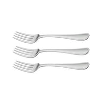 Mainstays Fleetline Stainless Steel Dinner Fork 3 Piece Set Silver