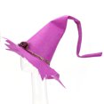 thumbnail image 4 of Disfraz Premium Sombrero De Fieltro Decoración Sombrero de bruja de fieltro para fiesta de Halloween, sombrero de bruja ajustable para fiesta (rojo), 4 of 6
