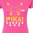 thumbnail image 3 of Pokémon - Pika Face - Juniors Fitted Graphic T-Shirt, 3 of 5