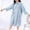 Blue, variant on uublik Womens Robes Lightweight Flannel Robes Casual Long Sleeves Robes Winter Woman Bathrobe Nightwear Blue
