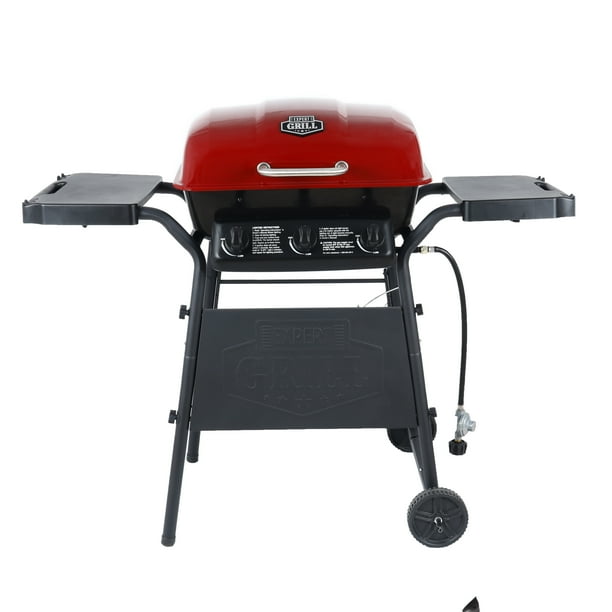 Expert Grill 3 Burner 27,000 Btu Gas Grill, Red, GBC2016WRS - Walmart