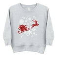 thumbnail image 5 of Santa Sleigh Glitter - Kids Toddler Sweatshirt and Kids Youth Sweatshirt, 5 of 10