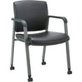 thumbnail image 2 of Lorell LLR30951 Healthcare Guest Chair with Casters, Black, 2 of 7