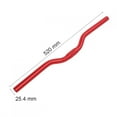 thumbnail image 2 of Khall Aluminum Mountain Bike Road Bicycle Fixed Gear Riser Bar Handlebar 25.4mm*520mm,Bike Riser Bar, Mountain Bike Handlebar, 2 of 8